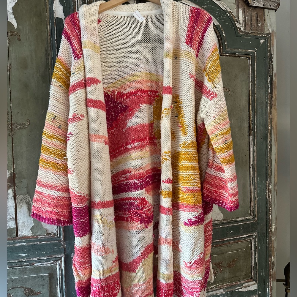 Anthropologie daily practice sunrise cardigan M/L